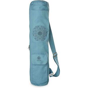 Cargo Yoga Mat Bag, Full-Zipper Yoga Mat Carrier with Adjustable Strap, Front